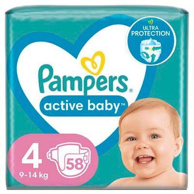 pampers 4 58 sztuk