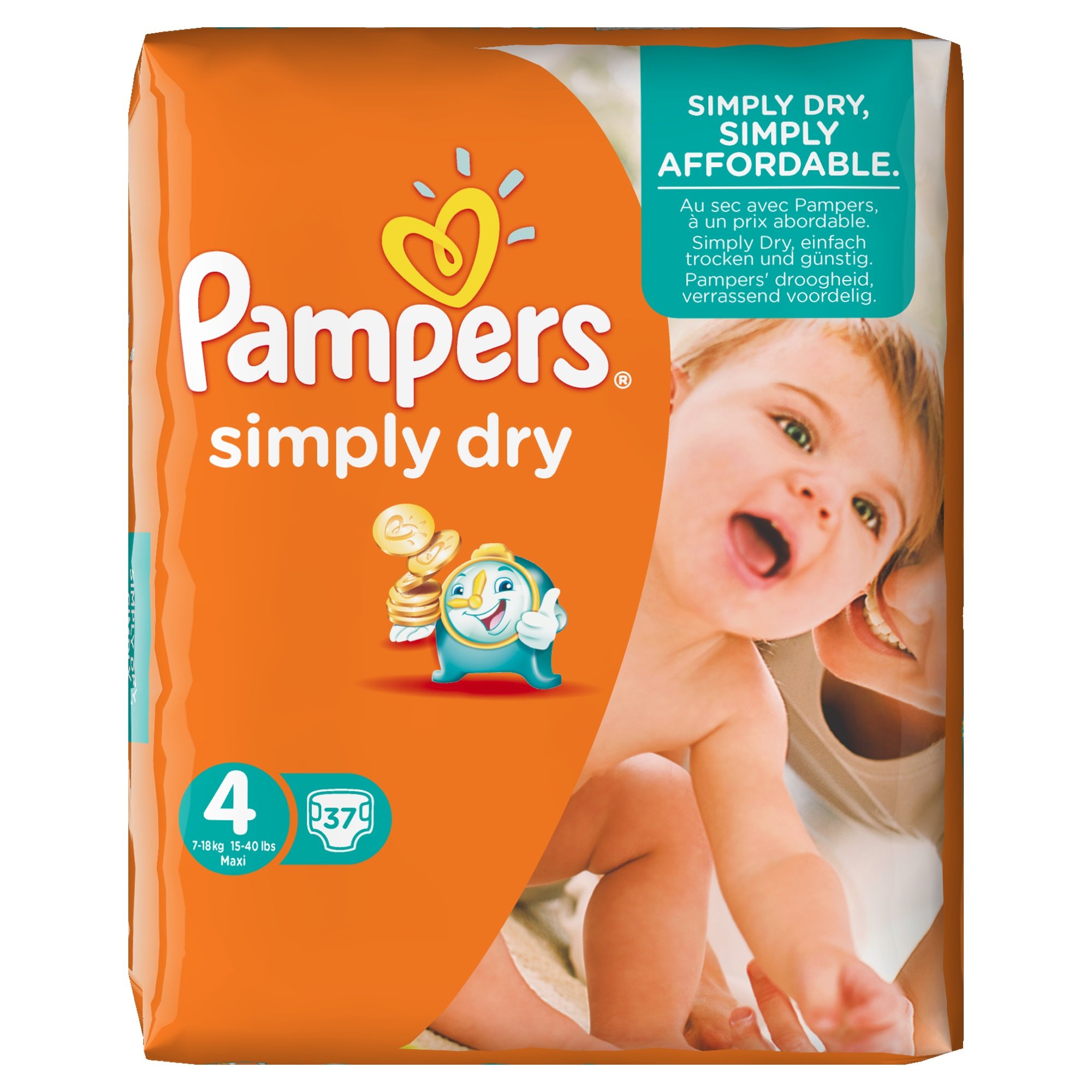 pampers 4 pomarańczowe 39.99