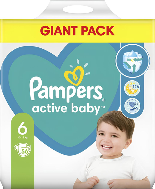 pampers 6 na dziecku