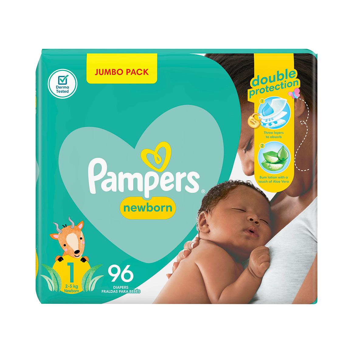 pampers 96 pack size 1