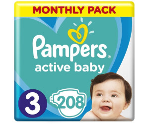 pampers activ baby 3 208 sztuk