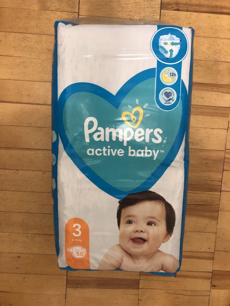 pampers activ baby 6-10 kg 58 szt