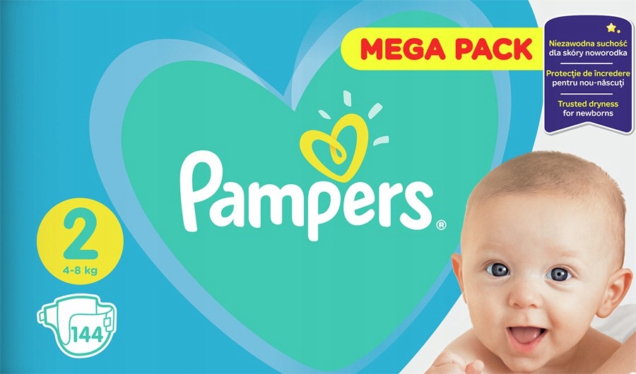 pampers active baby 2 144szt