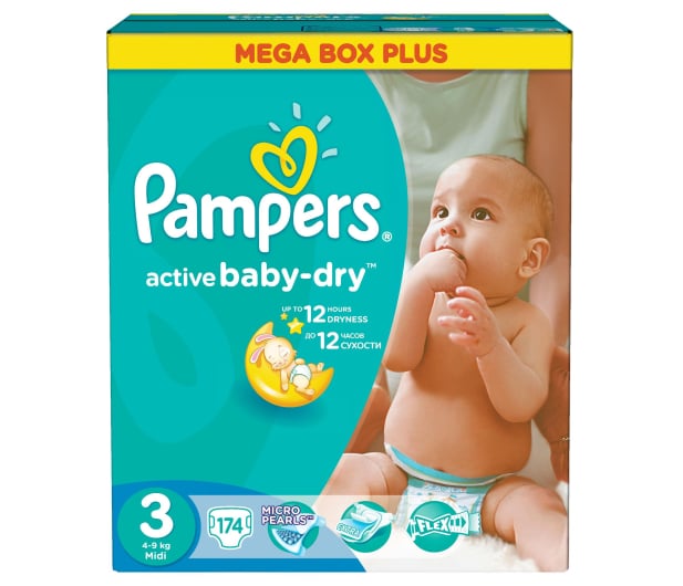 pampers active baby 3 174 szt