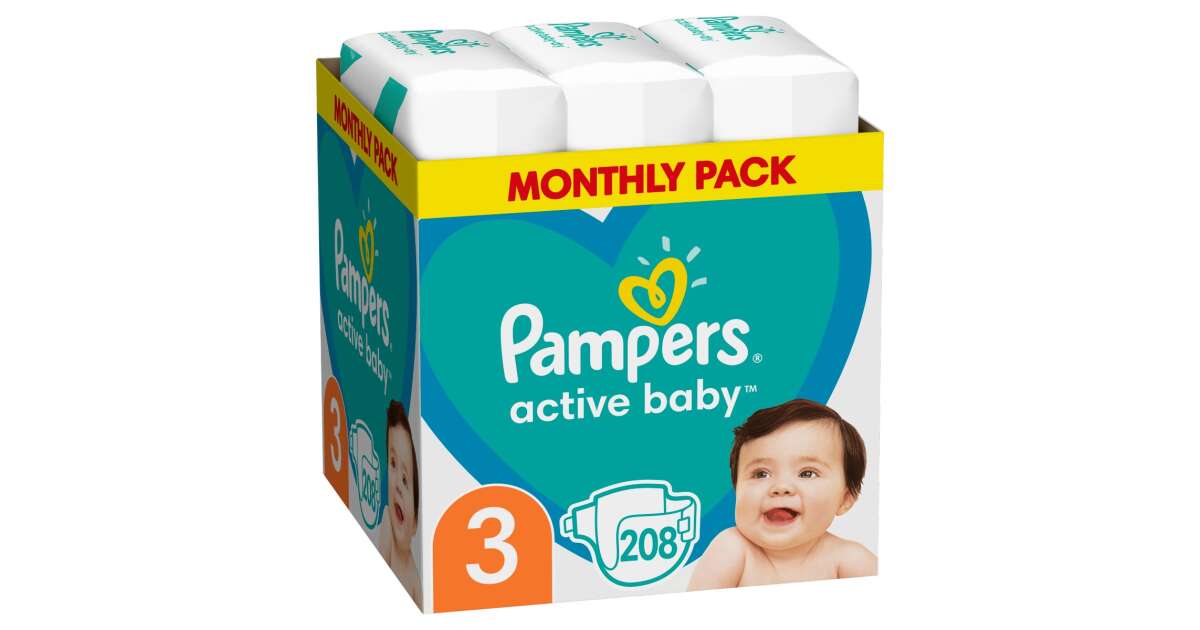 pampers active baby 3 208