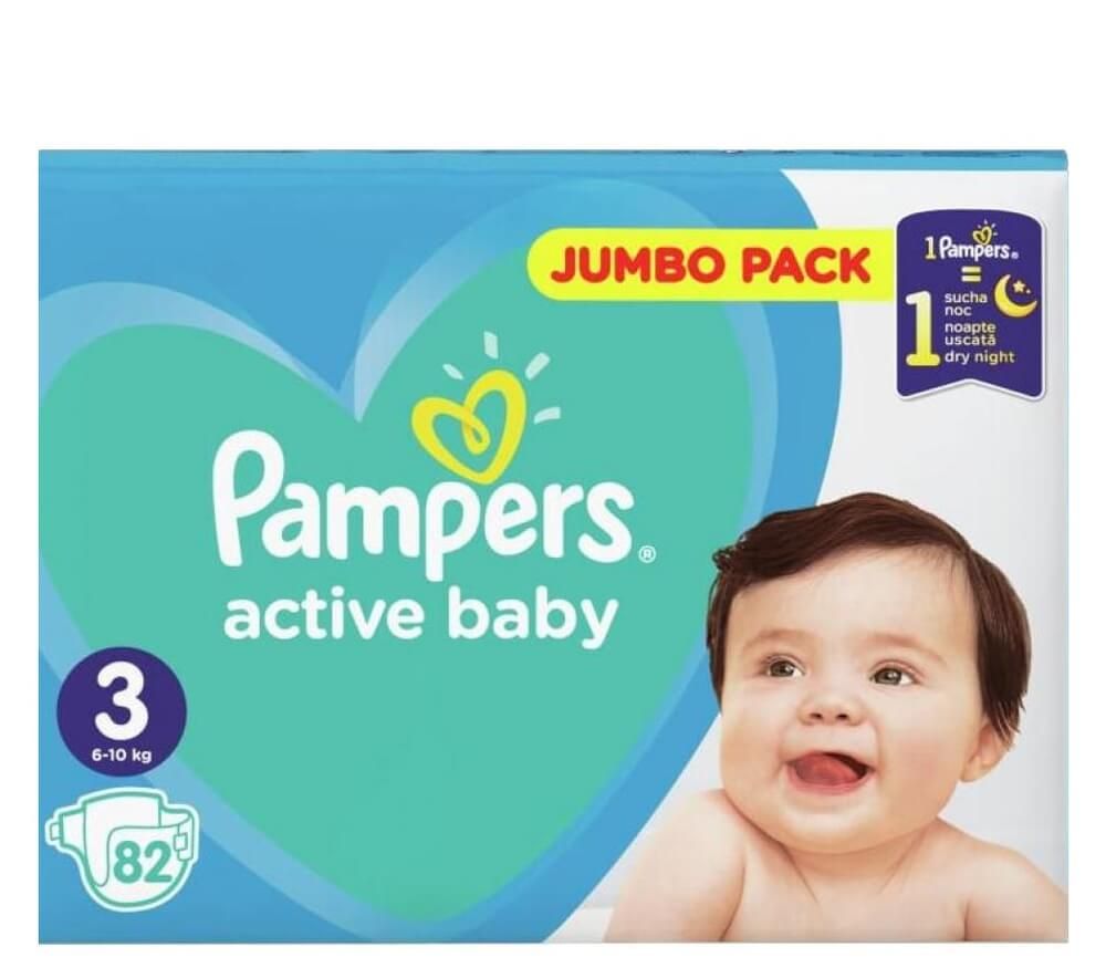 pampers active baby 3 74 szt