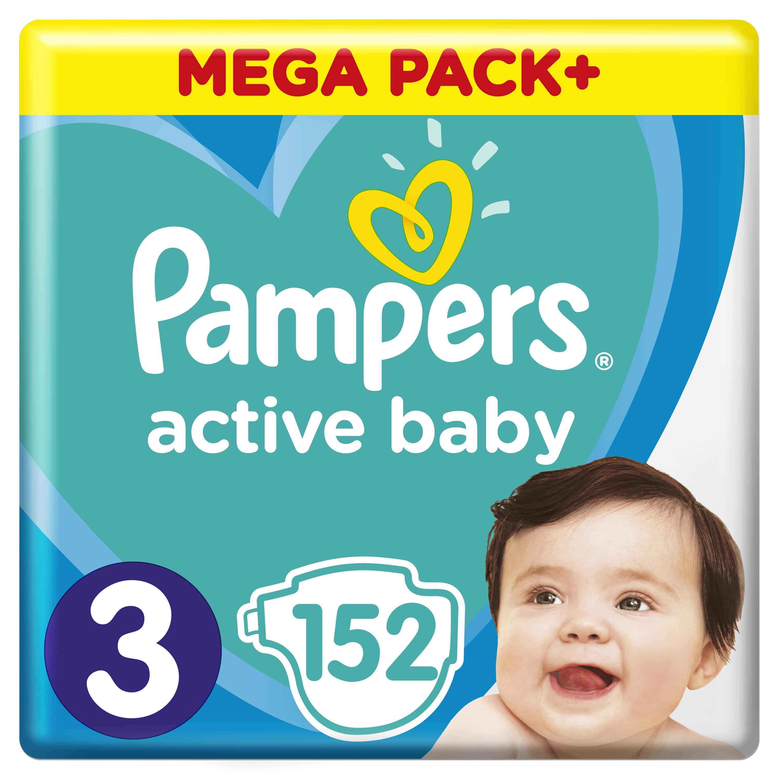 pampers active baby 3 mega pack