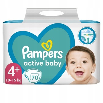 pampers active baby 4+ 70 szt