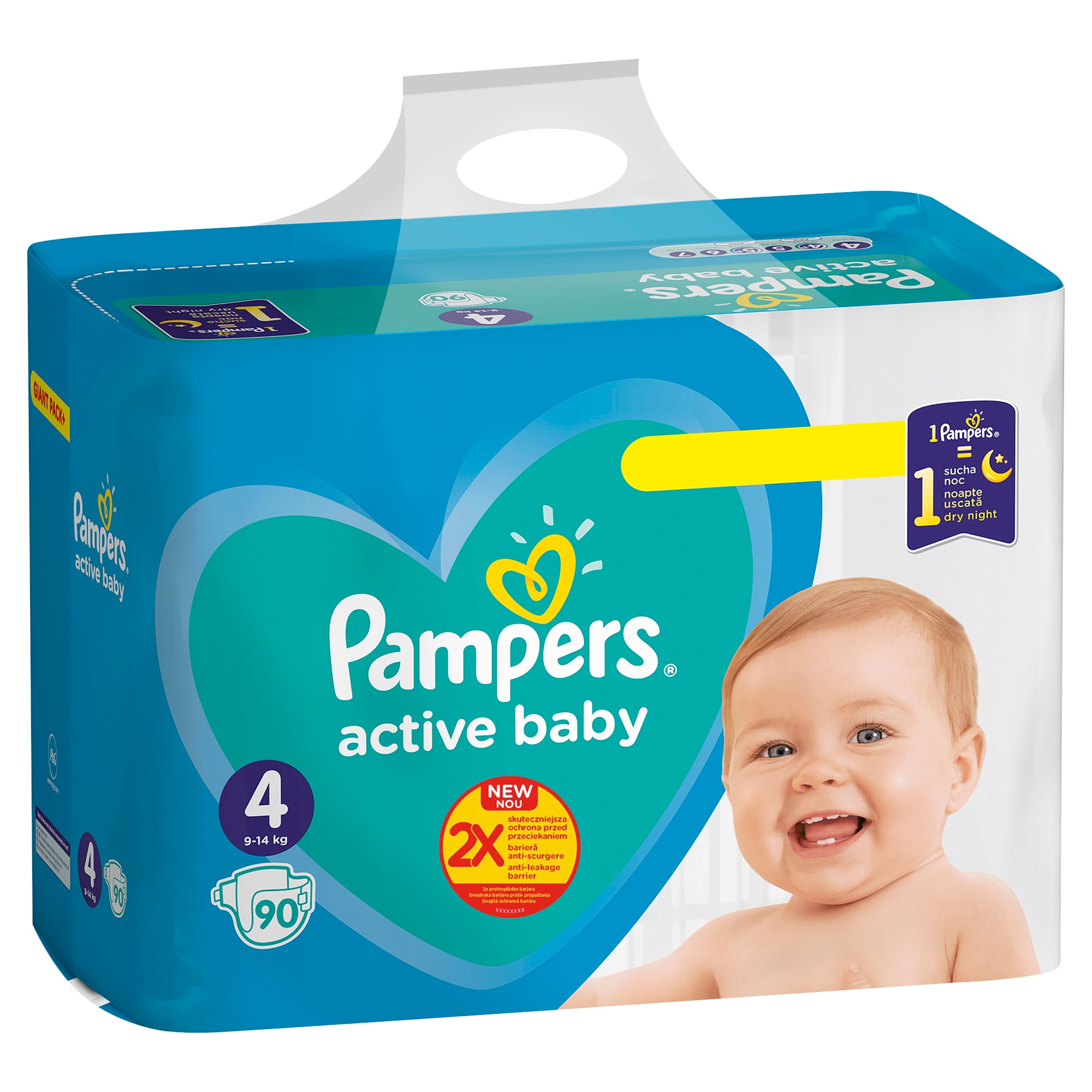 pampers active baby 4 giant box