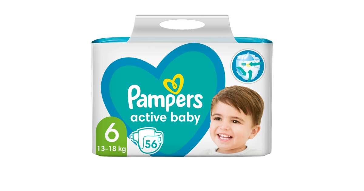 pampers active baby 6 monthly pack