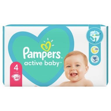 pampers active baby dry 4 49 sztuk