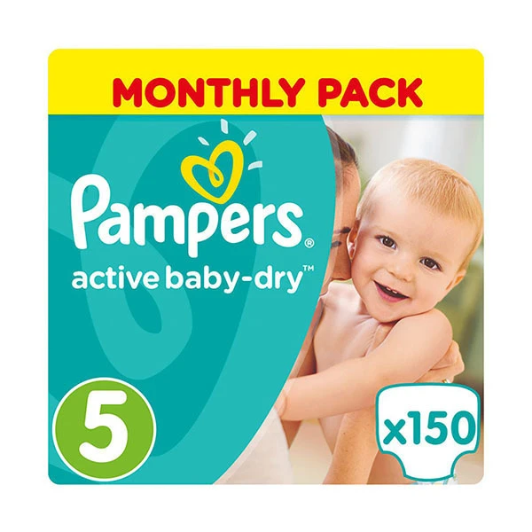 pampers active baby dry 5 monthly pack