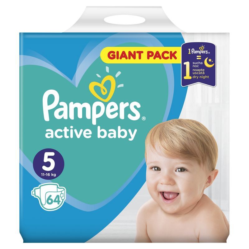 pampers active baby-dry pieluchy jednorazowe rozmiar 5