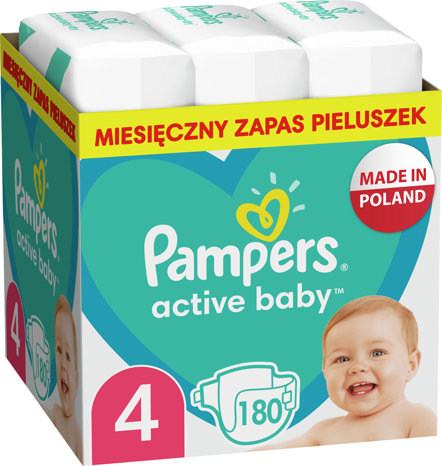 pampers active baby dry pieluchy rozmiar 3 midi 68 szt