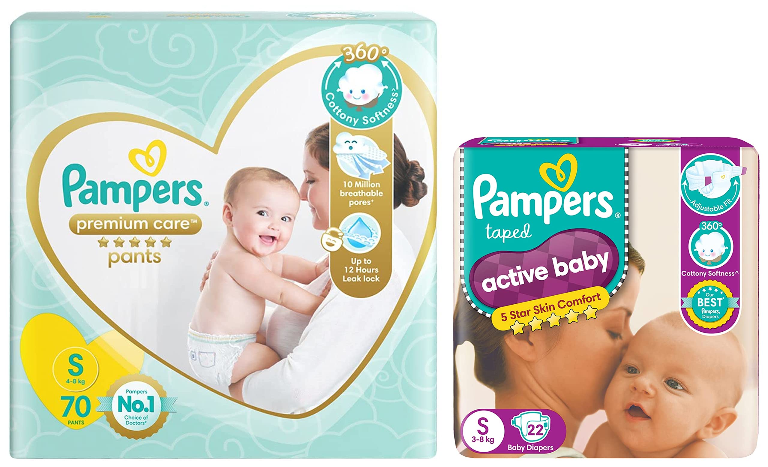 pampers active baby premium care