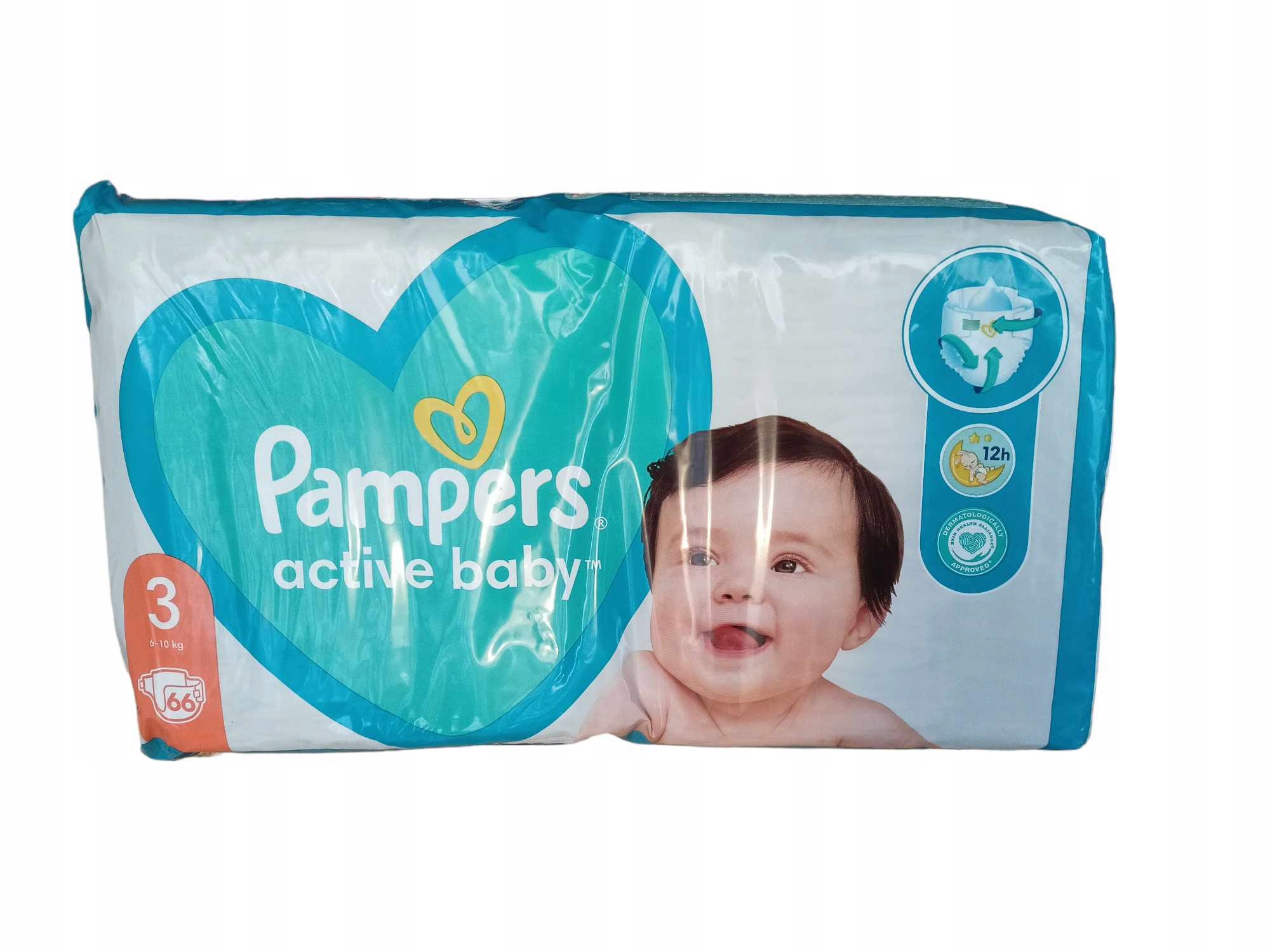 pampers active baby rozmiar 3 66 pielusze