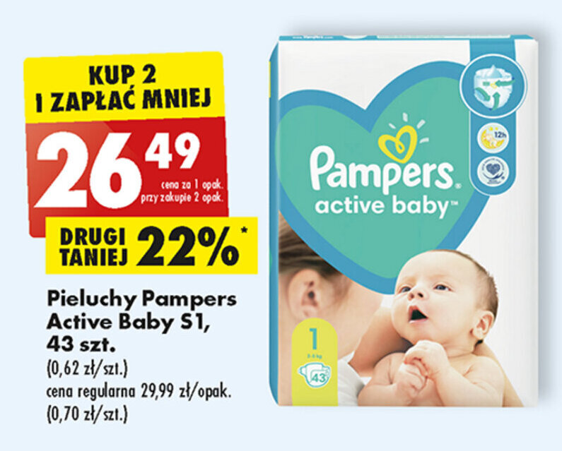 pampers active dry biedronka
