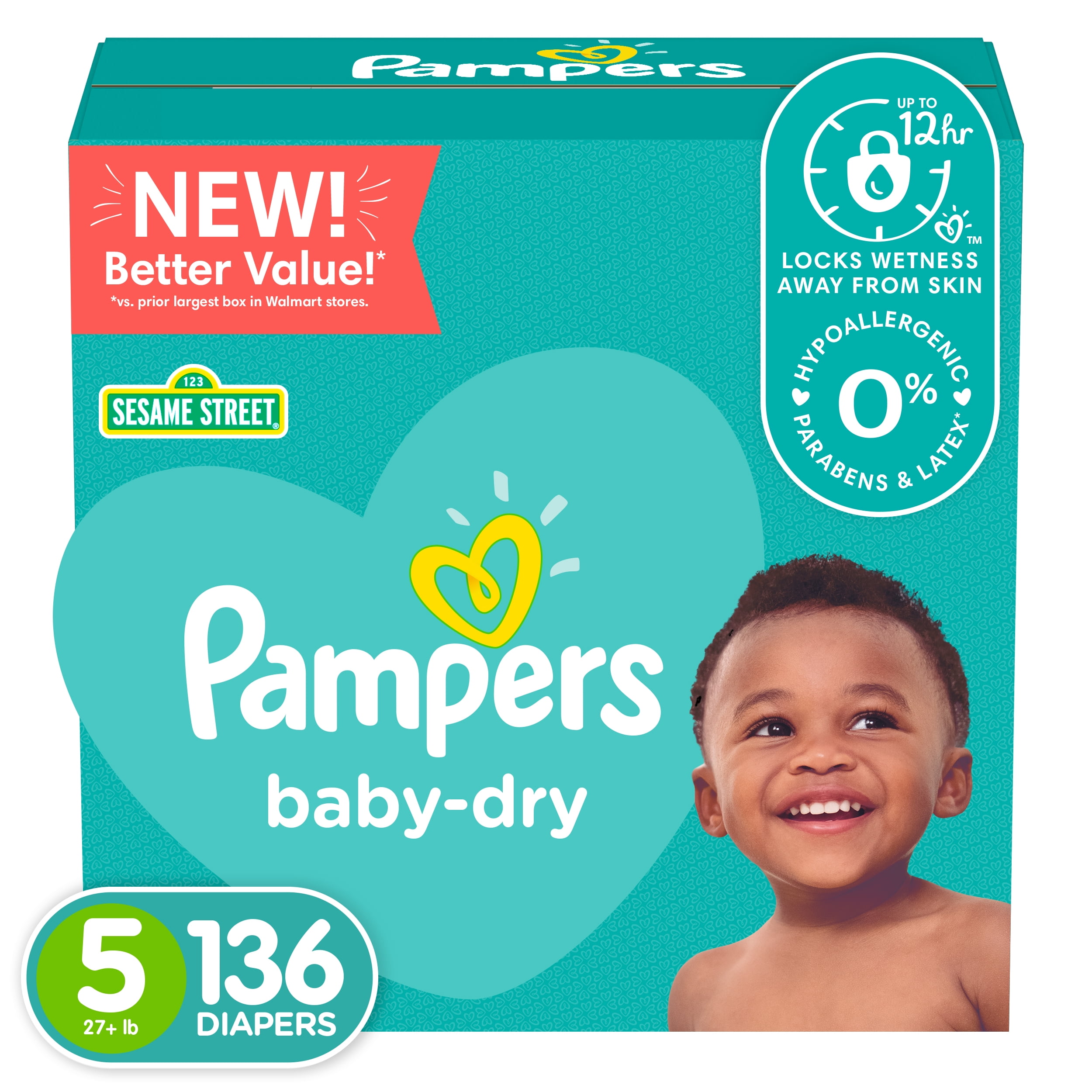 pampers baby dry 136