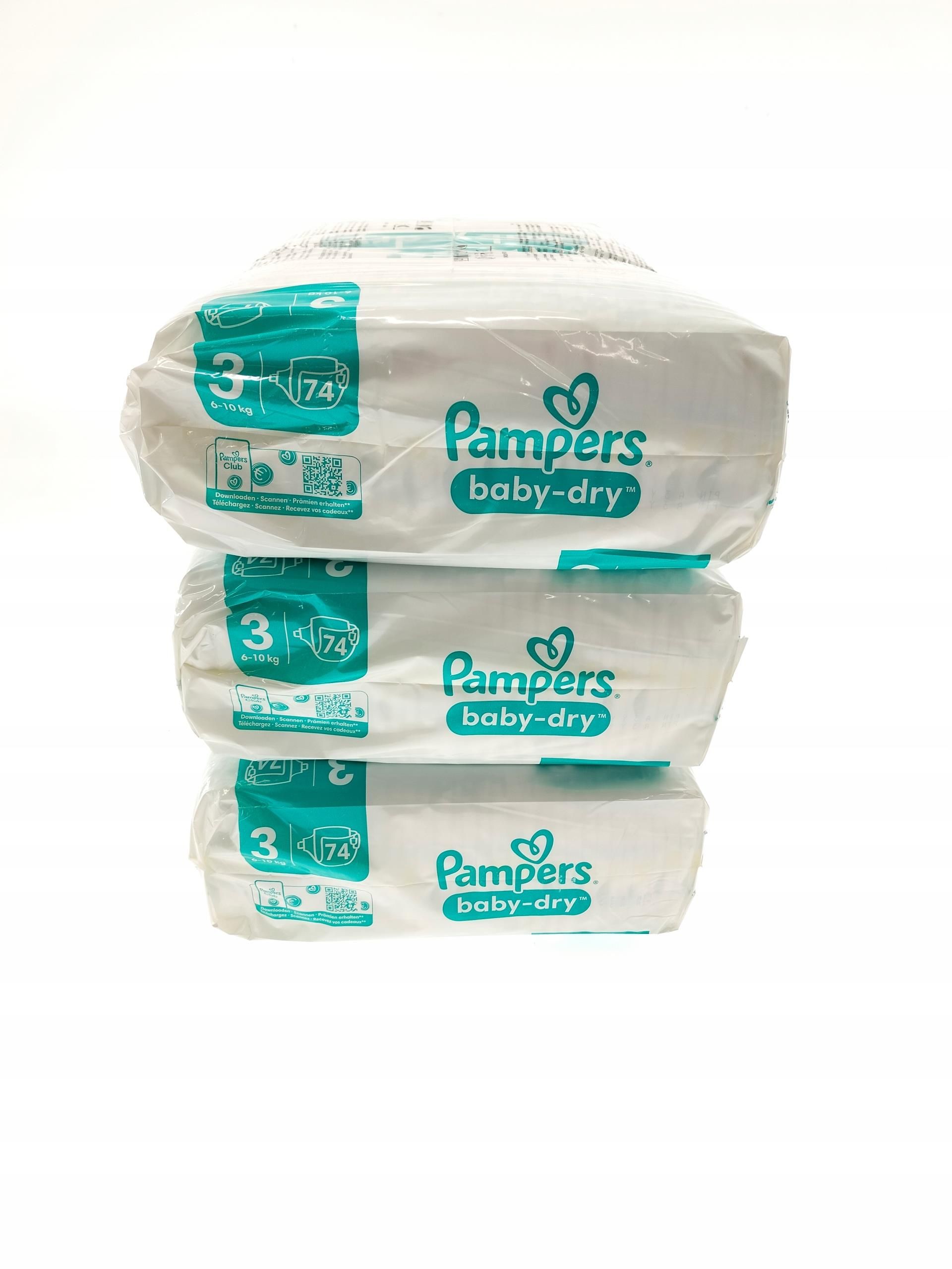 pampers baby dry 3 74 szt