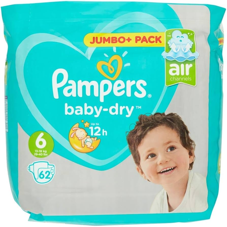 pampers baby-dry 3 cena 124