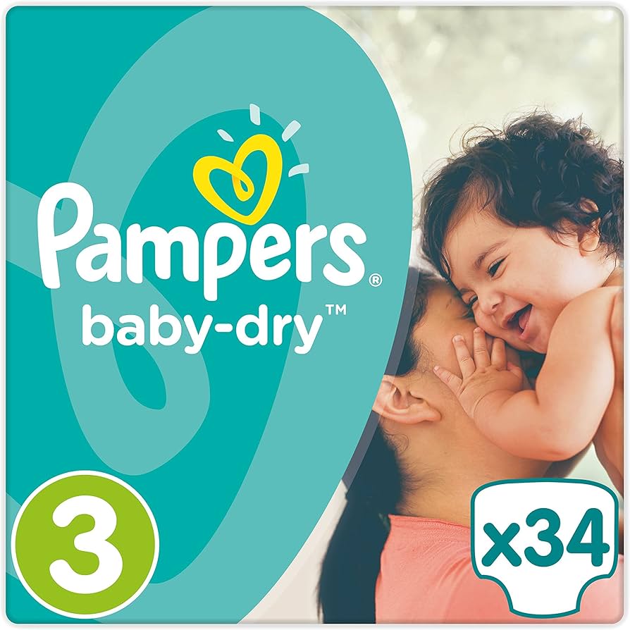 pampers baby dry 4 34 szt