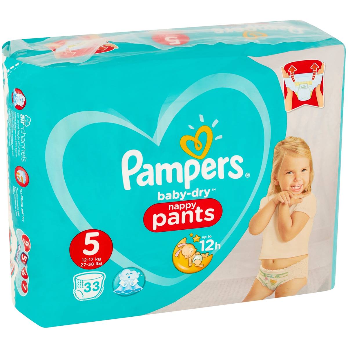 pampers baby dry nappy pants size 5