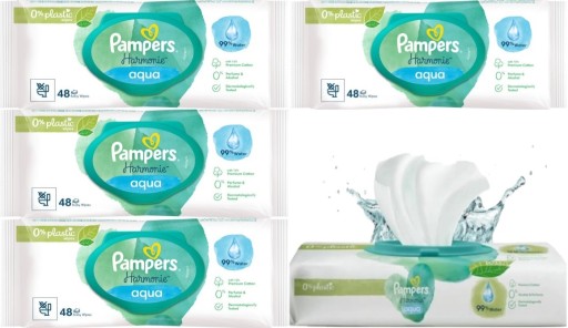 pampers chusteczki nawilżane allegro