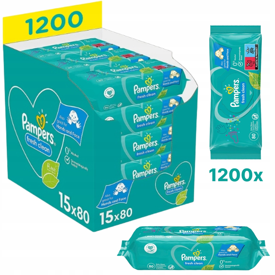 pampers fresh clean chusteczki nawilżane dla niemowląt