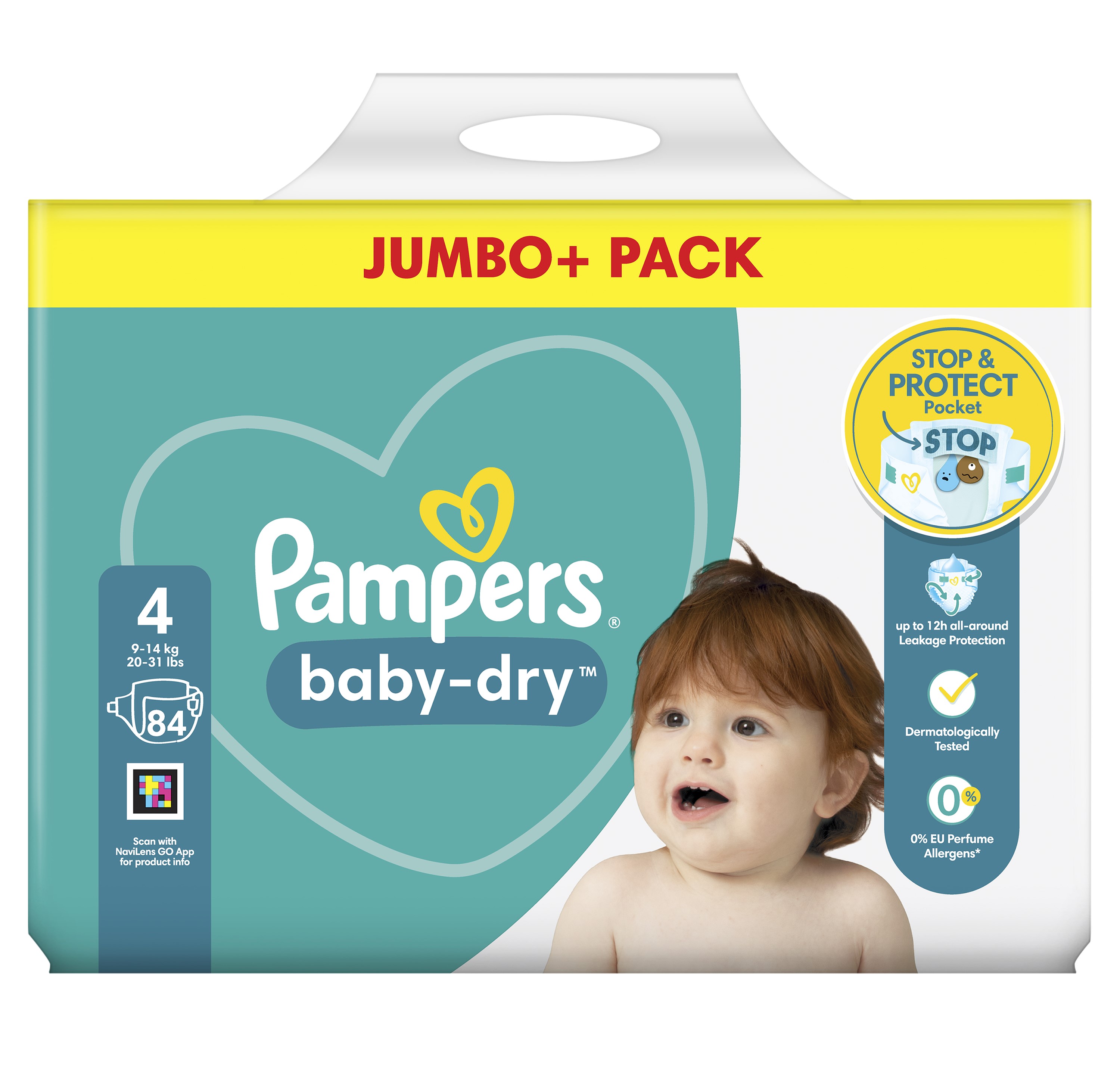 pampers jumbo pack size 4