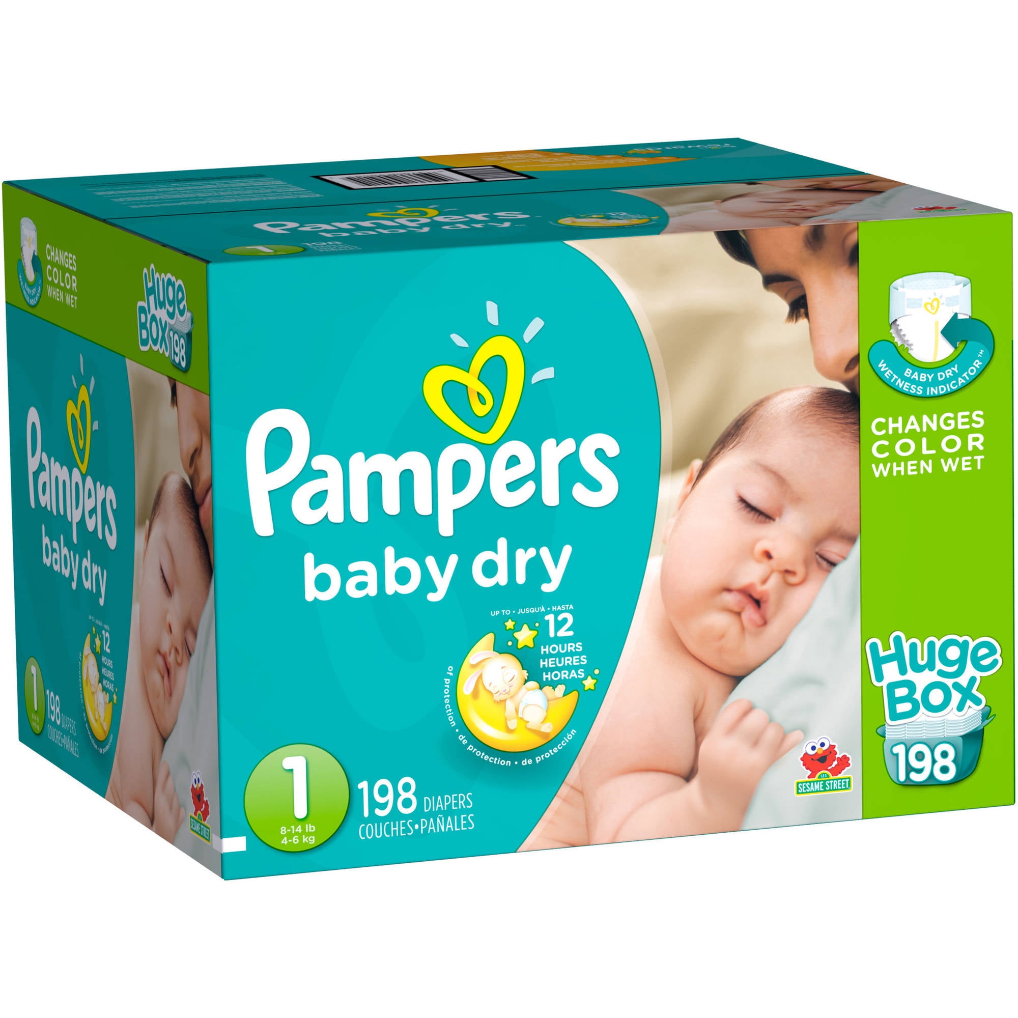 pampers mega box size 1