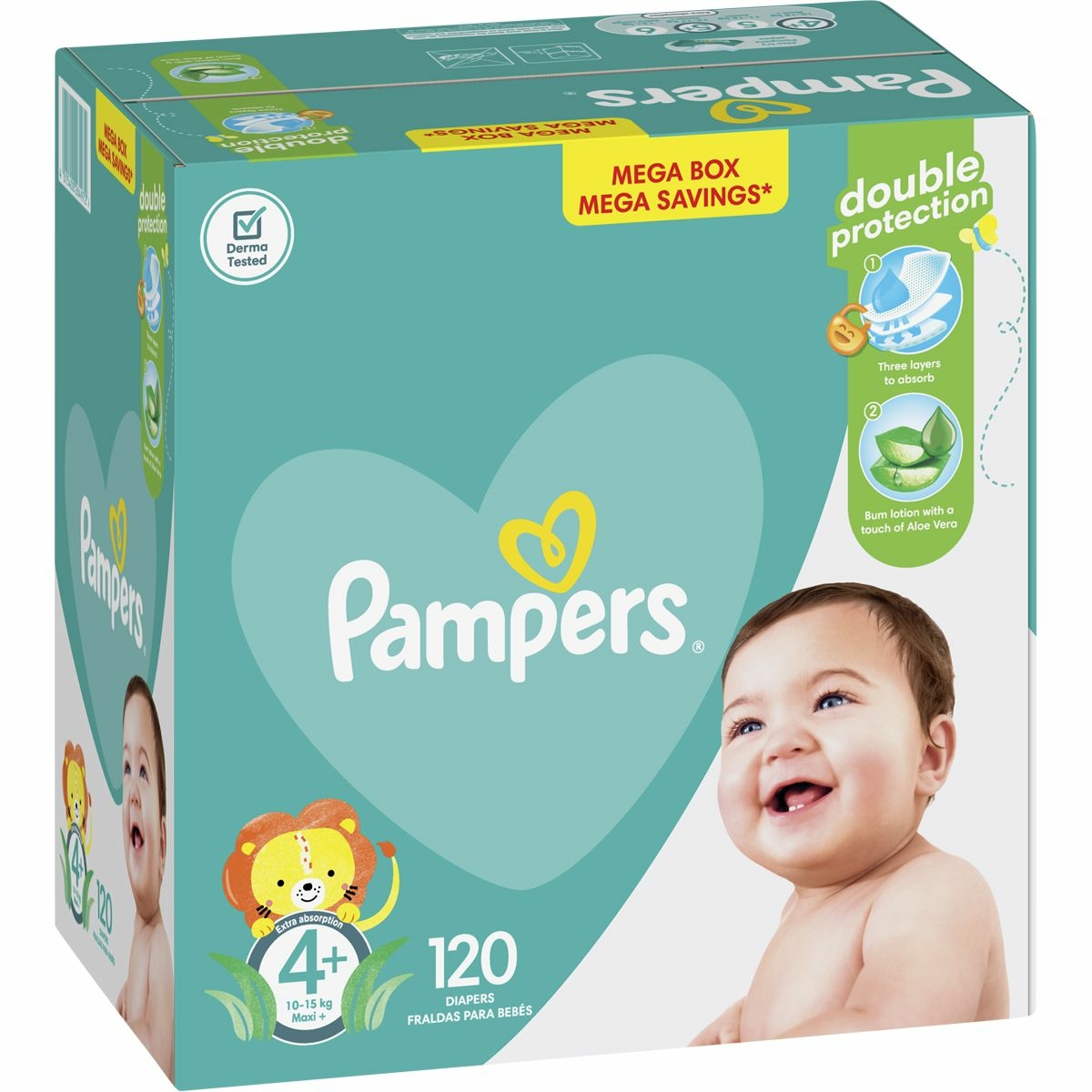 pampers mega box size 4