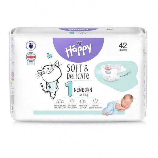 pampers new baby-dry pieluszki newborn wycięcie na pępek