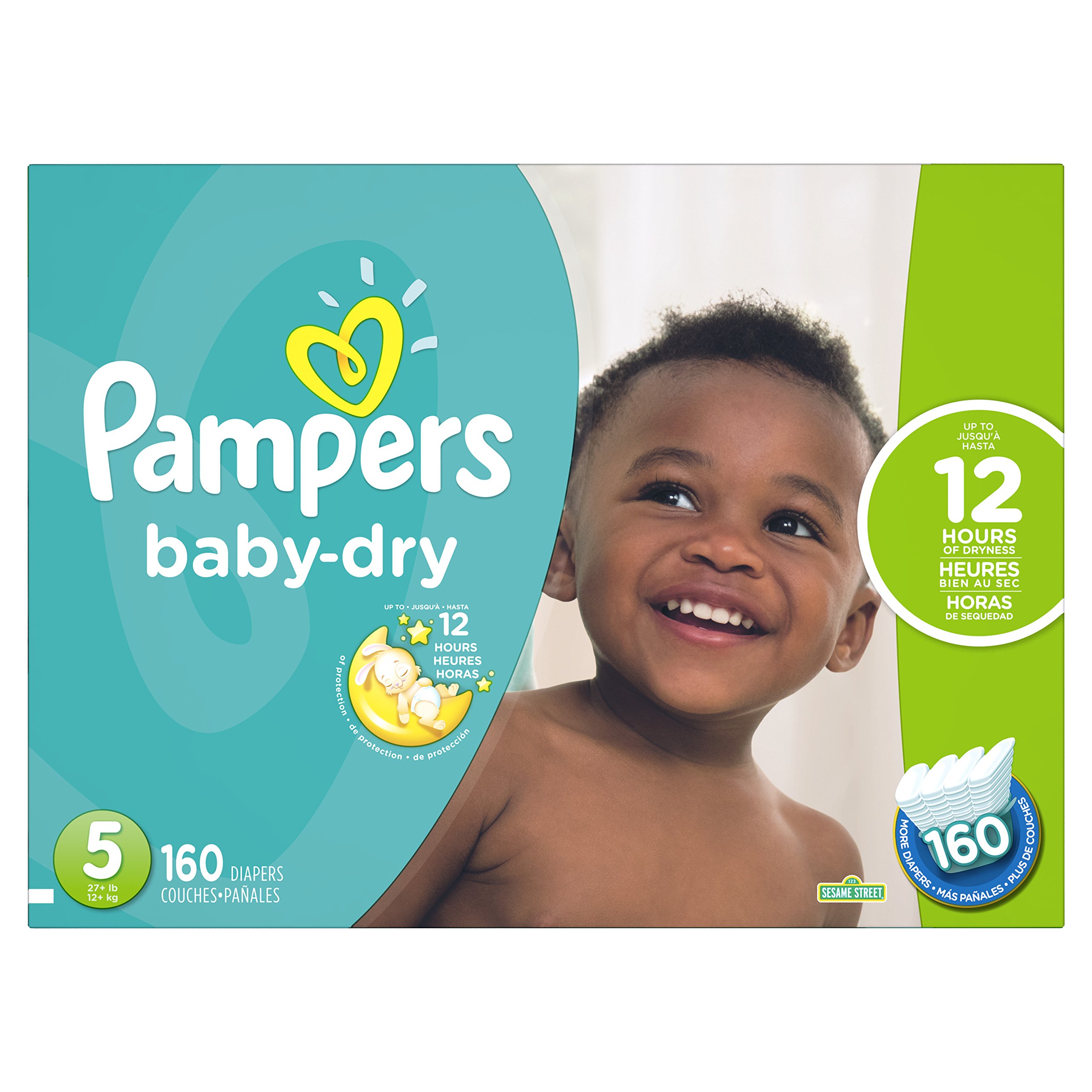 pampers on baby