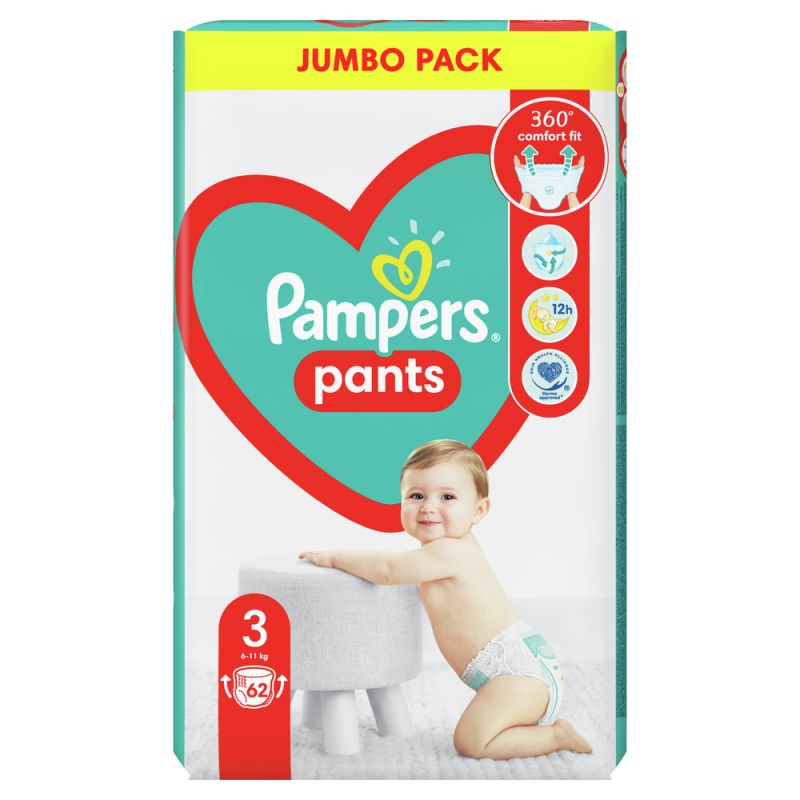 pampers pants 3 6-11 kg 60 szt jumbo pack