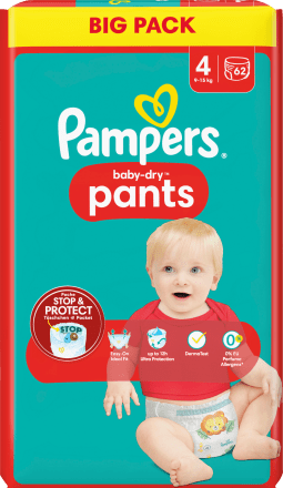 pampers pants 4 62 szt