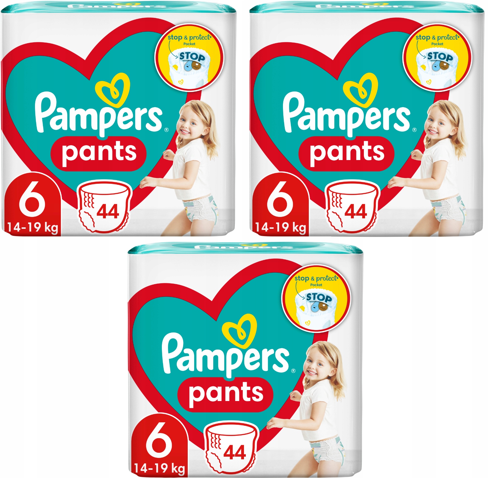 pampers pants 6 132 szt