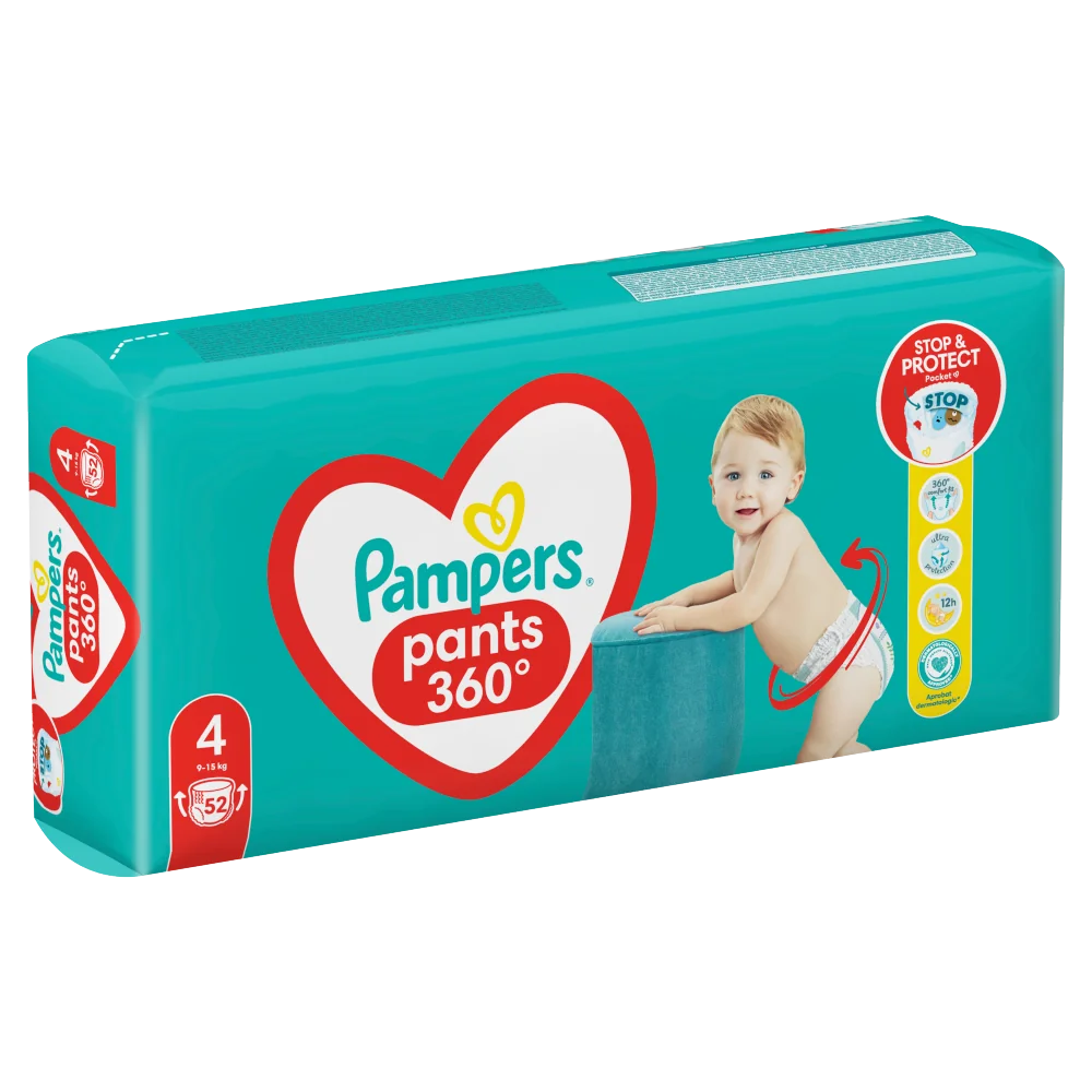 pampers pants rozmiar 4 52 pieluchomajtek