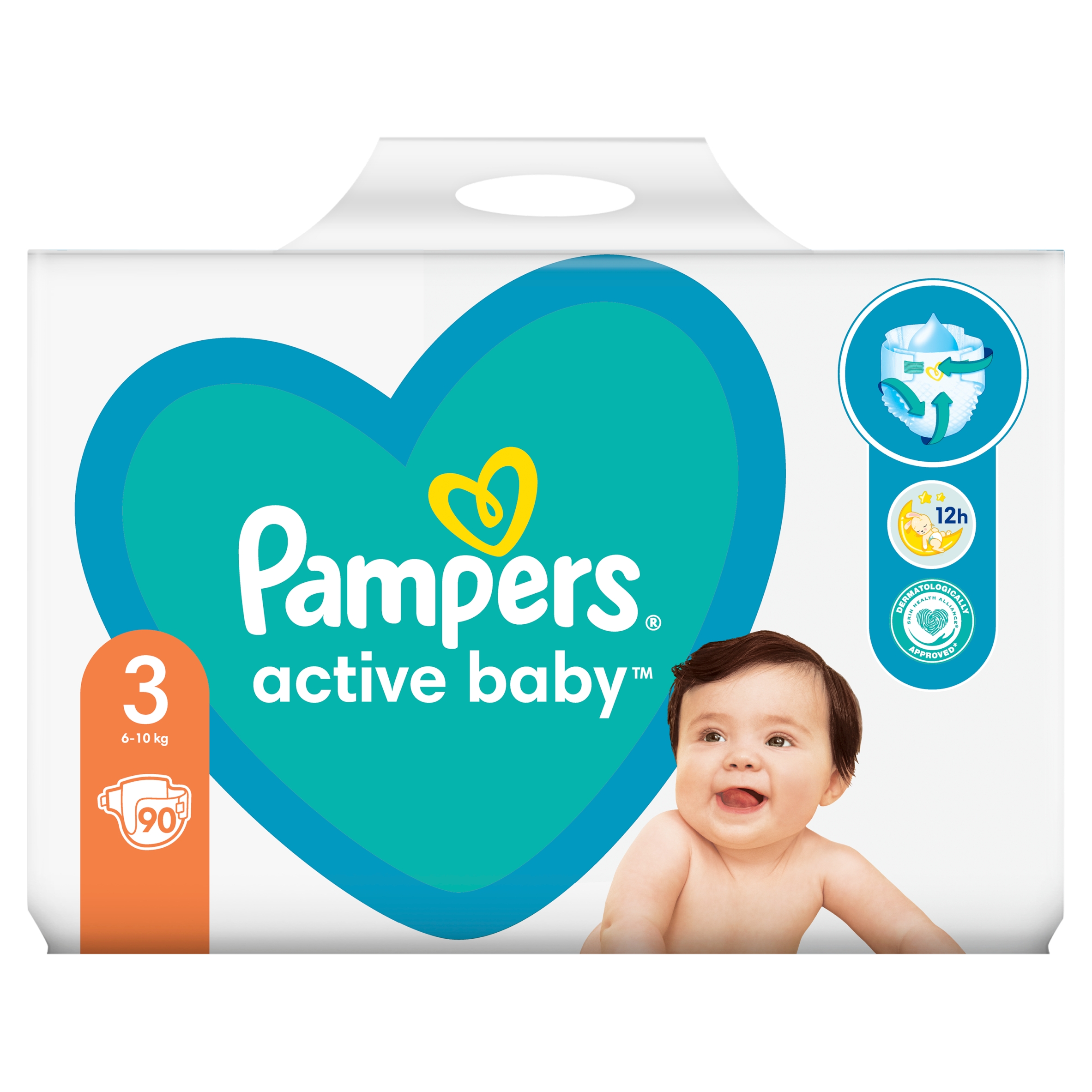 pampers pieluchy active baby 4 maxi 7-14kg 90szt