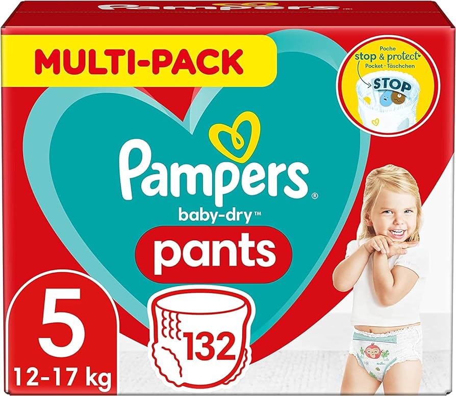 pampers pieluchy baby dry nappy pants size 5