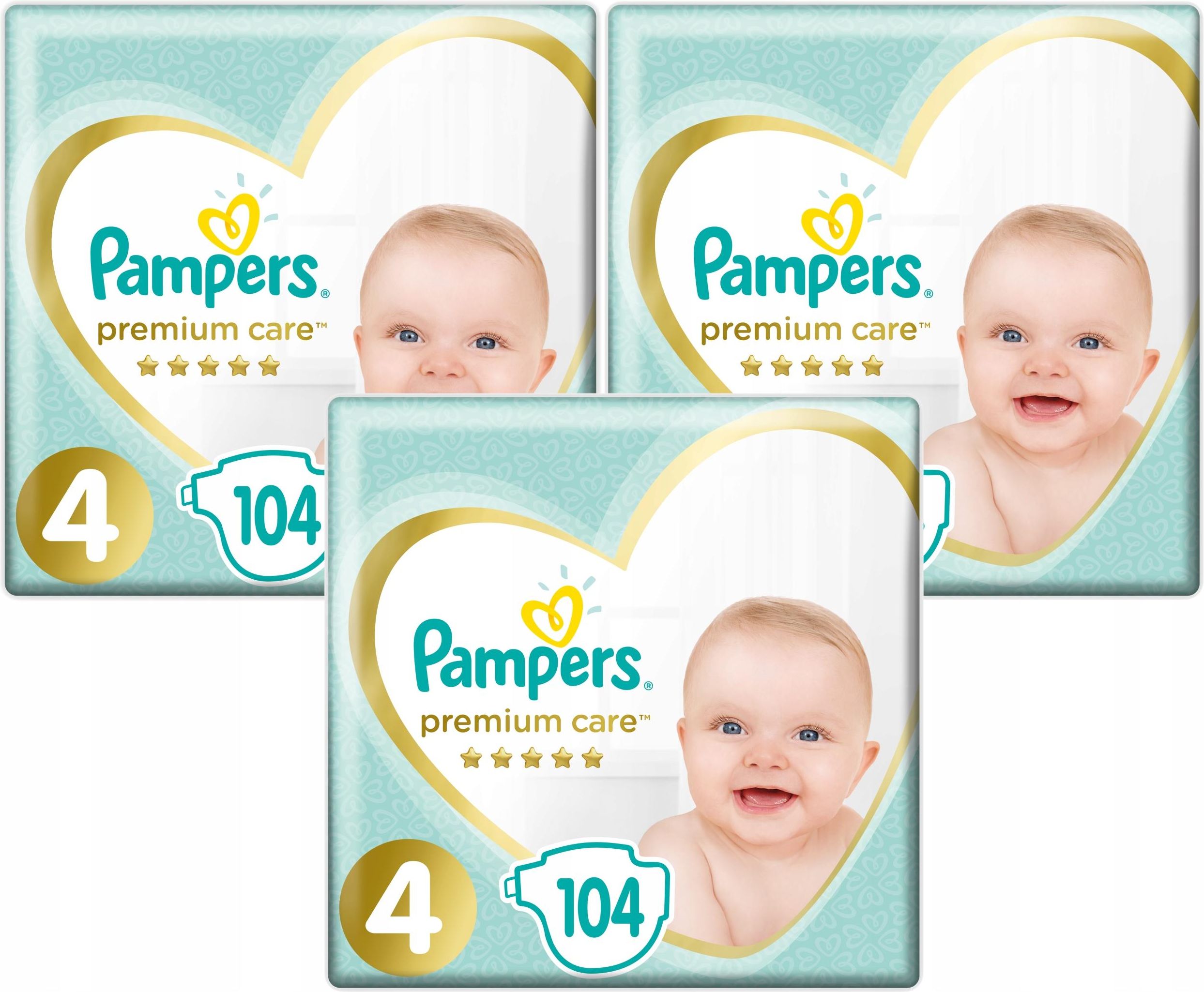 pampers pieluszki premium care 4 104 szt ceneo