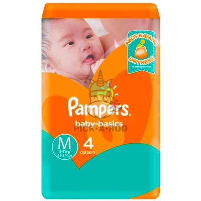 pampers pomarańczowe 4