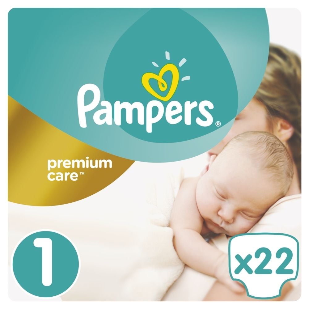 pampers premium care 1 newborn 22 sztuki cena