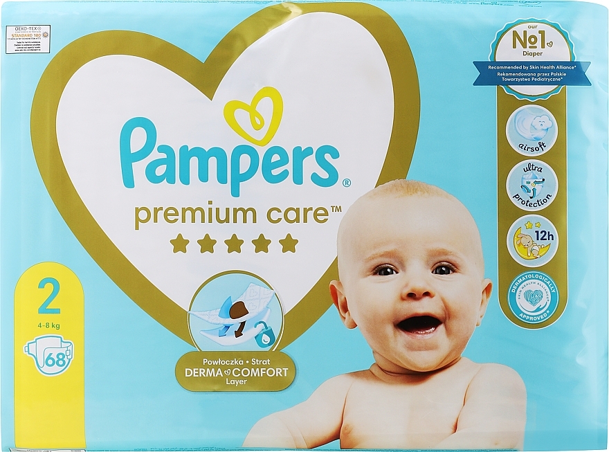 pampers premium care 1 newborn 26 szt