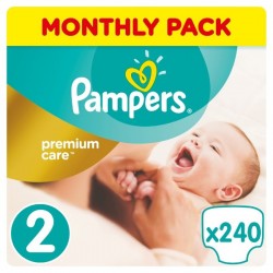 pampers premium care 2 mini 3-6kg 216 sztuk