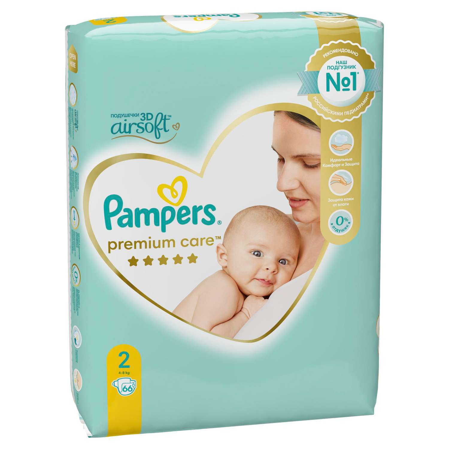 pampers premium care 2 mini 3-6kg 80szt