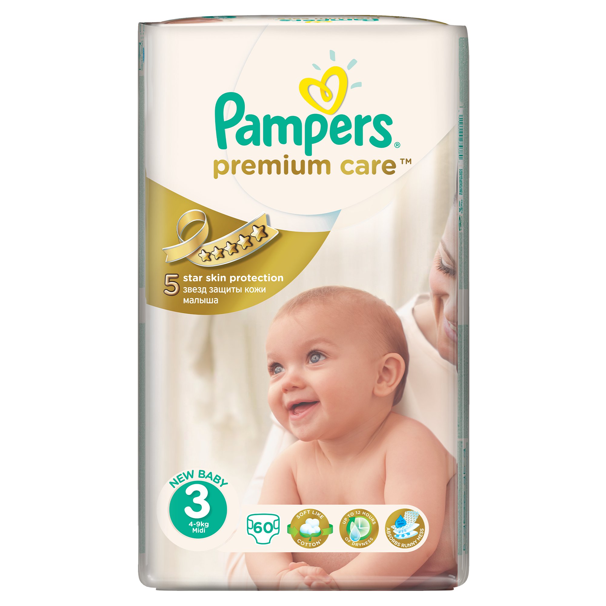 pampers premium care 3 midi 4-9kg 60 erhfbyf