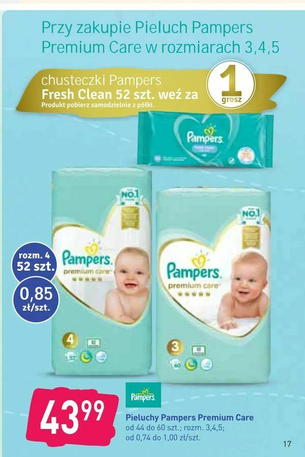 pampers premium care 4 stokrotka