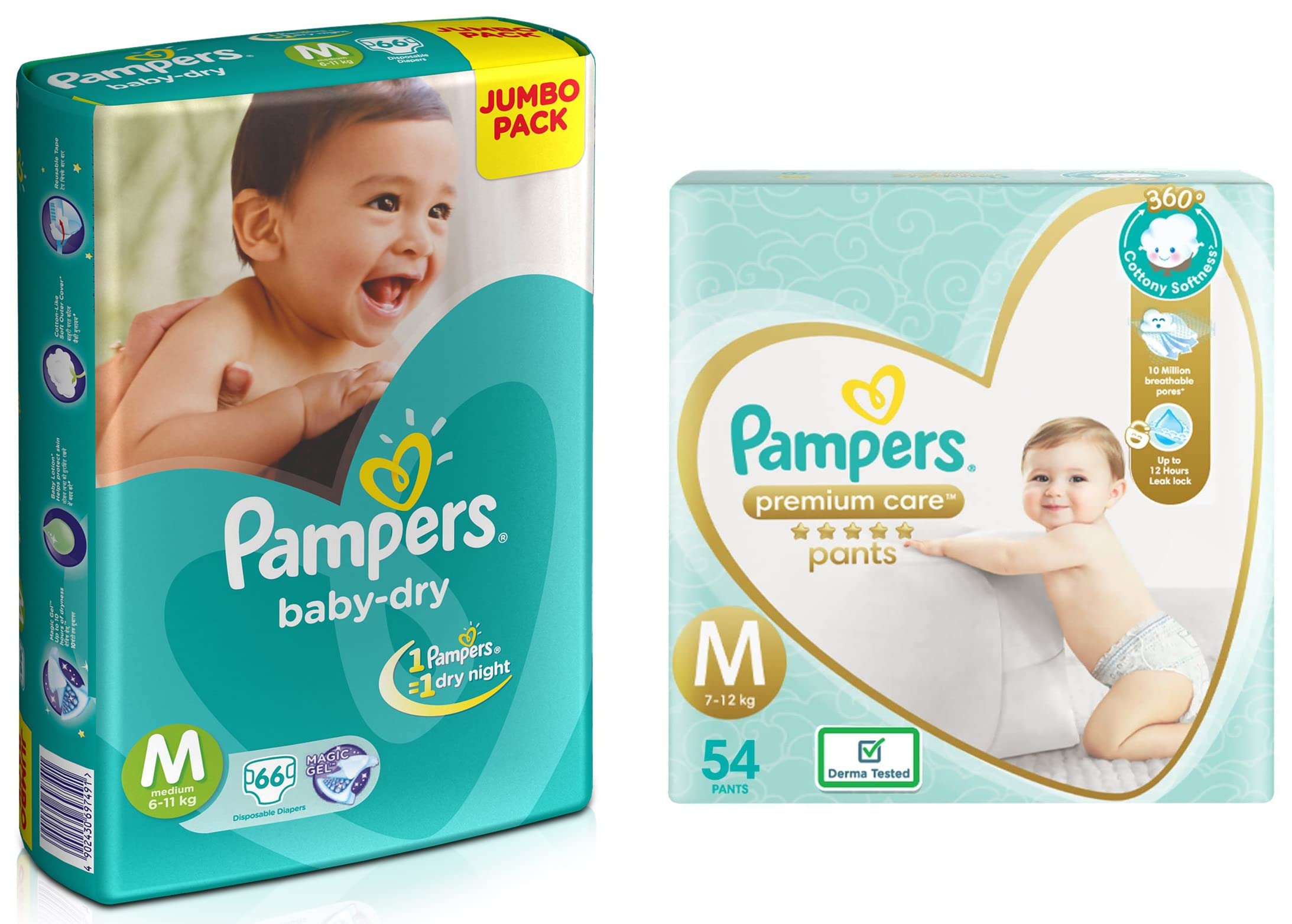 pampers premium care a baby dry