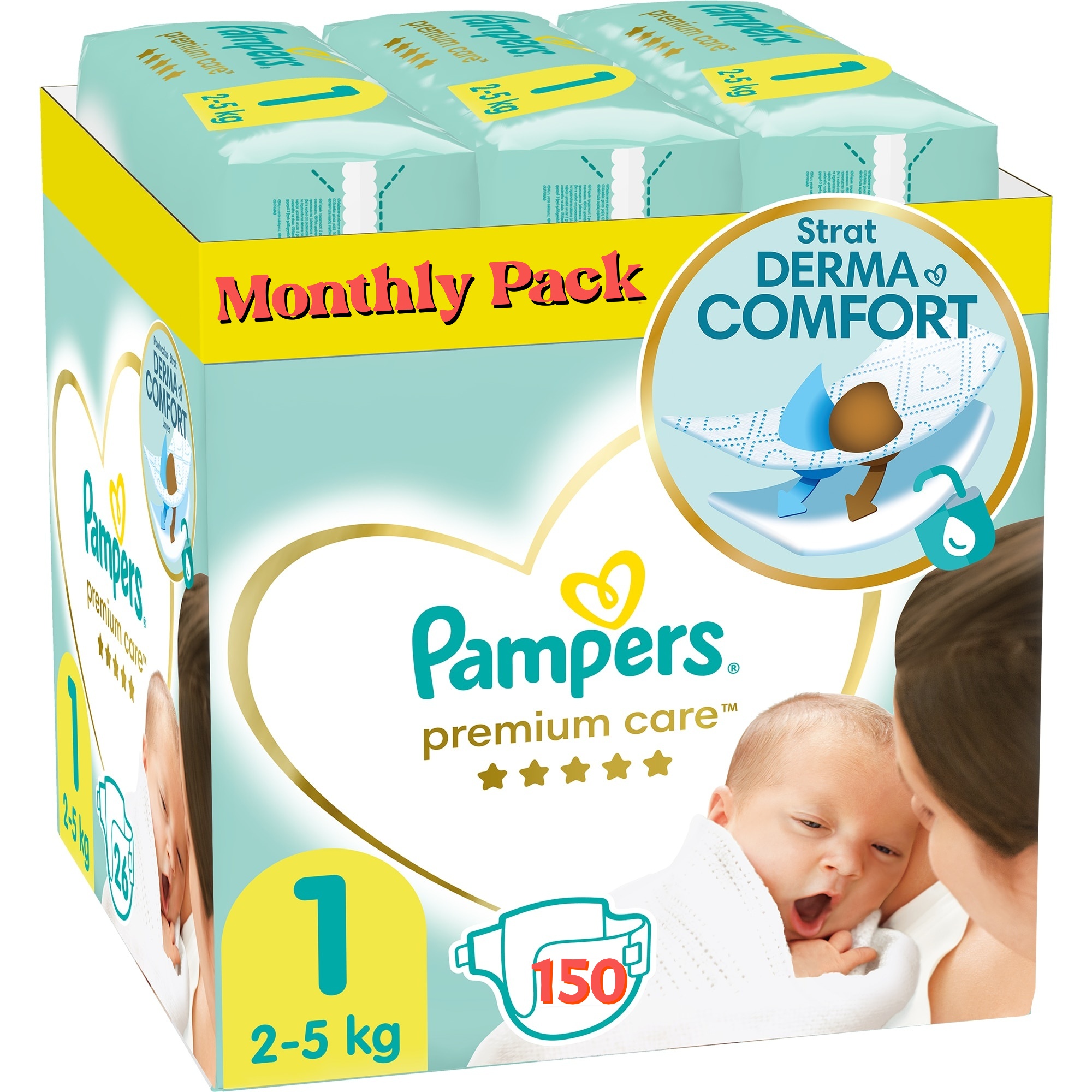 pampers premium care monthly pack