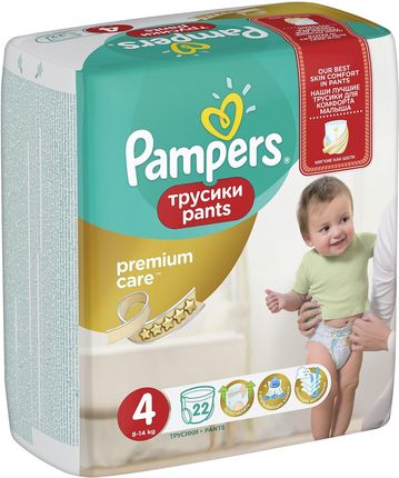 pampers premium care pants 4 22 sztuk